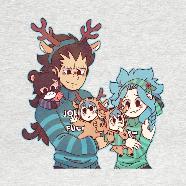 Christmas Gajevy family by Dragnoodles